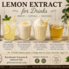 Lemon extract used in tea and homemade drinks