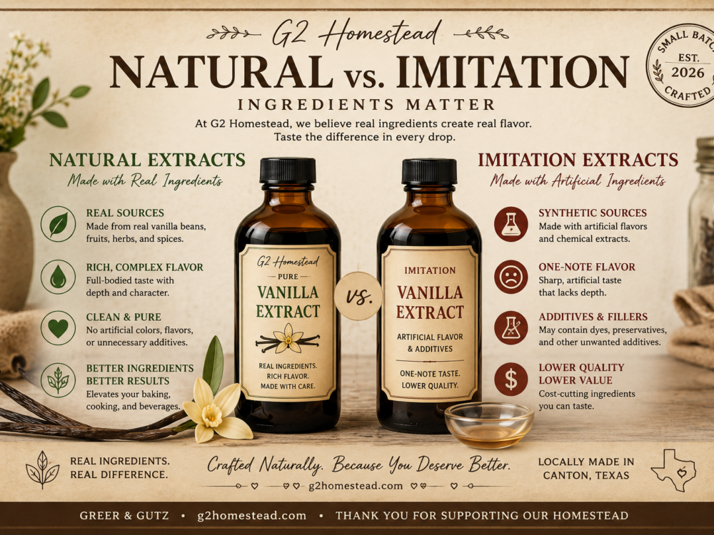 Natural Extracts vs. Imitation Extracts: What Is the Difference?