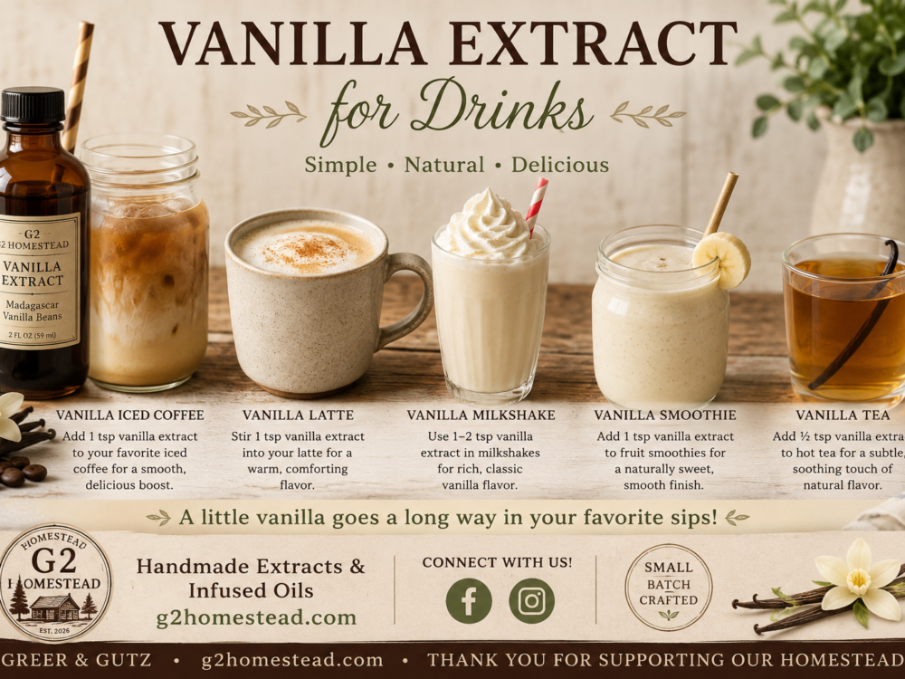 Vanilla Extract for Coffee, Lattes, and Homemade Creamers
