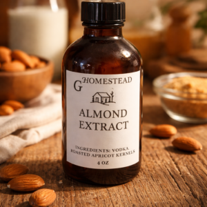 G2 Homestead almond extract 4 oz bottle