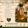Almond latte recipe card