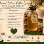 Almond latte recipe card