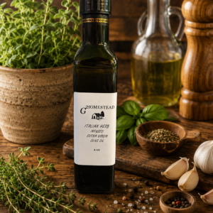 G2 Homestead Italian Herb infused olive oil 8 oz bottle